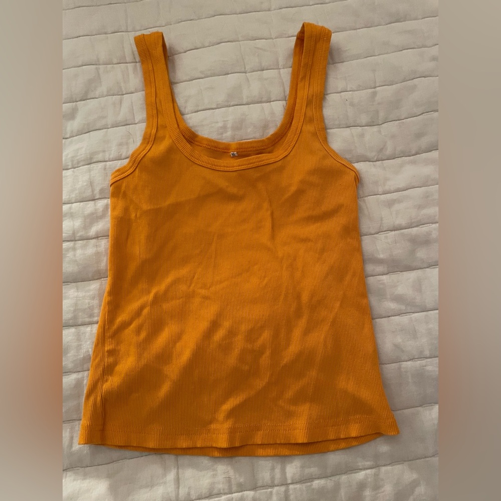 Orange medium tank top